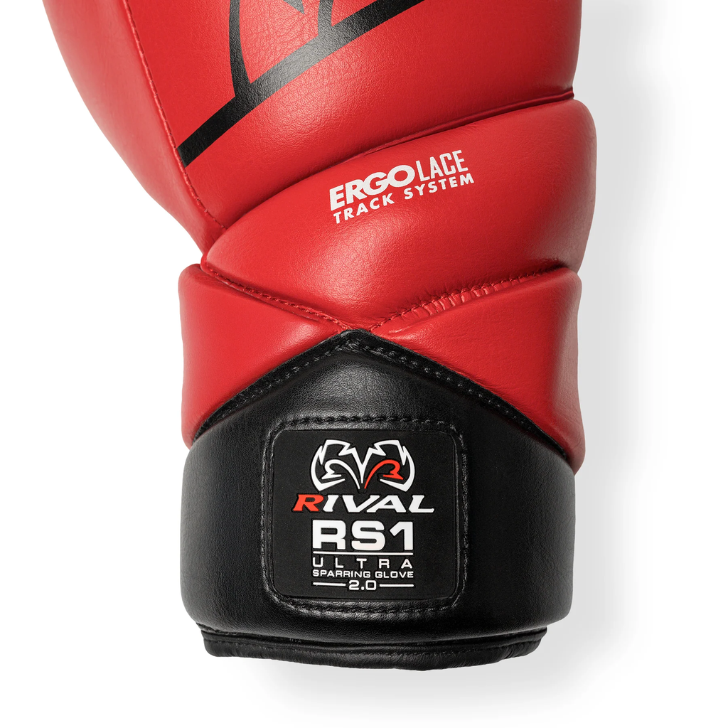 Rival Boxhandschuhe RS1 Ultra Sparring 2.0 mit Schnürung, Rot