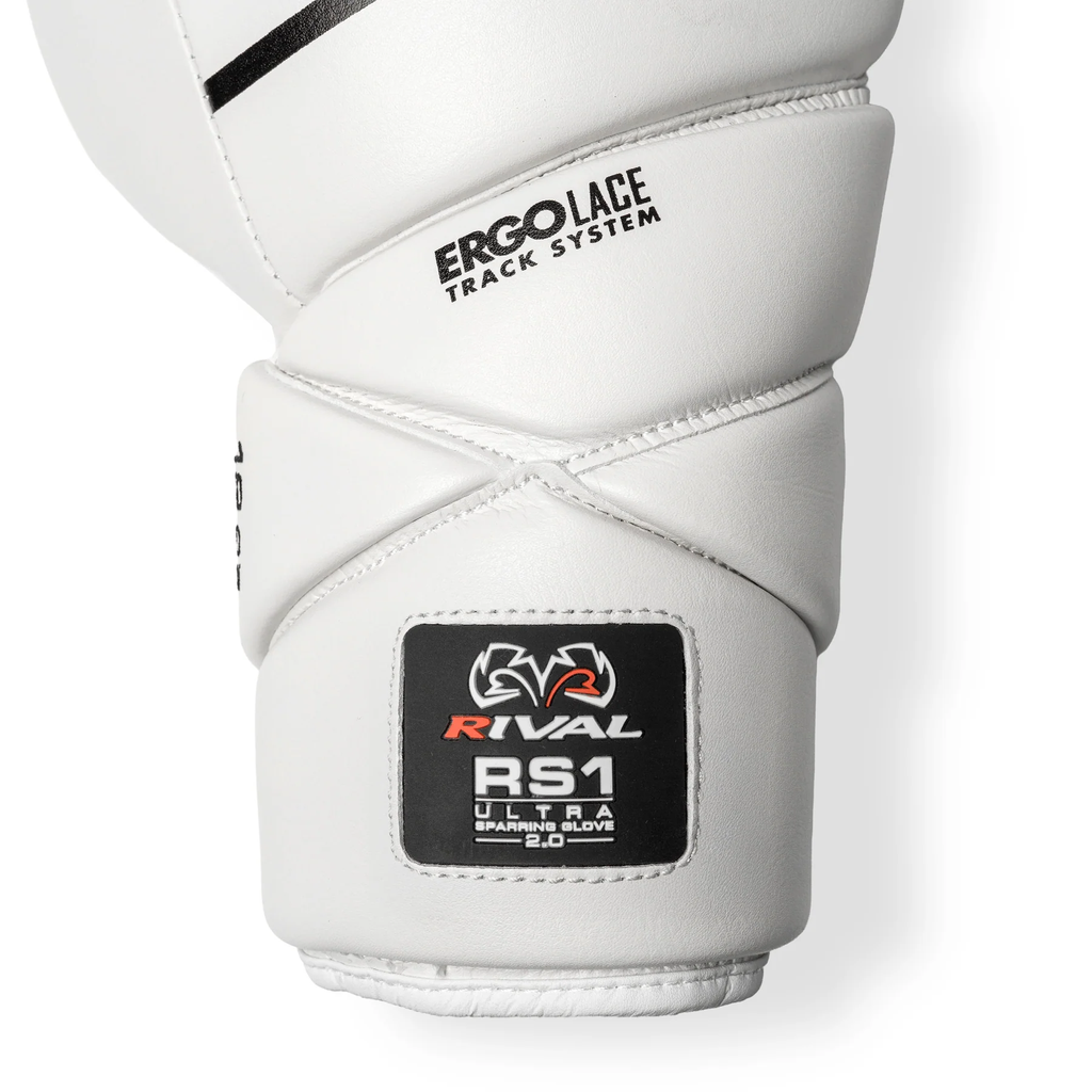 Rival Boxhandschuhe RS1 Ultra Sparring 2.0 mit Schnürung, Weiß