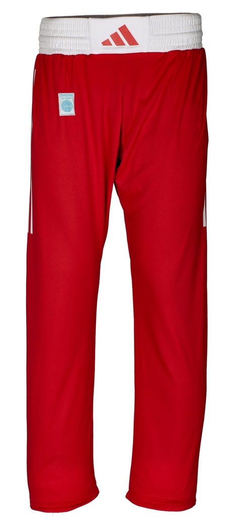 adidas Kickboxhose WAKO, Rot-Weiß 3