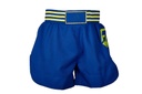 adidas Shorts Kickboxing B02, Blau-Gelb 3
