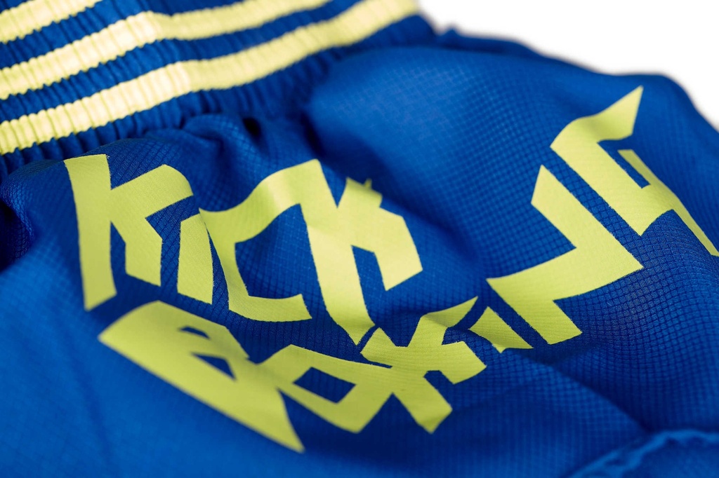 adidas Shorts Kickboxing B02, Blau-Gelb 6