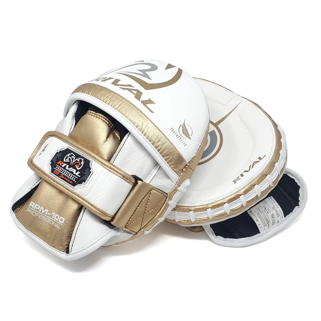 Rival Boxpratzen RPM100 Professional, Weiß-Gold