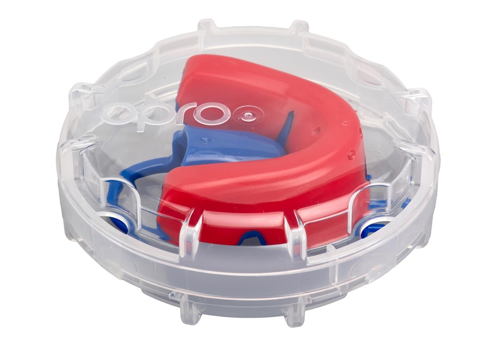 Opro Mundschutz Silver Junior, Rot-Blau 5