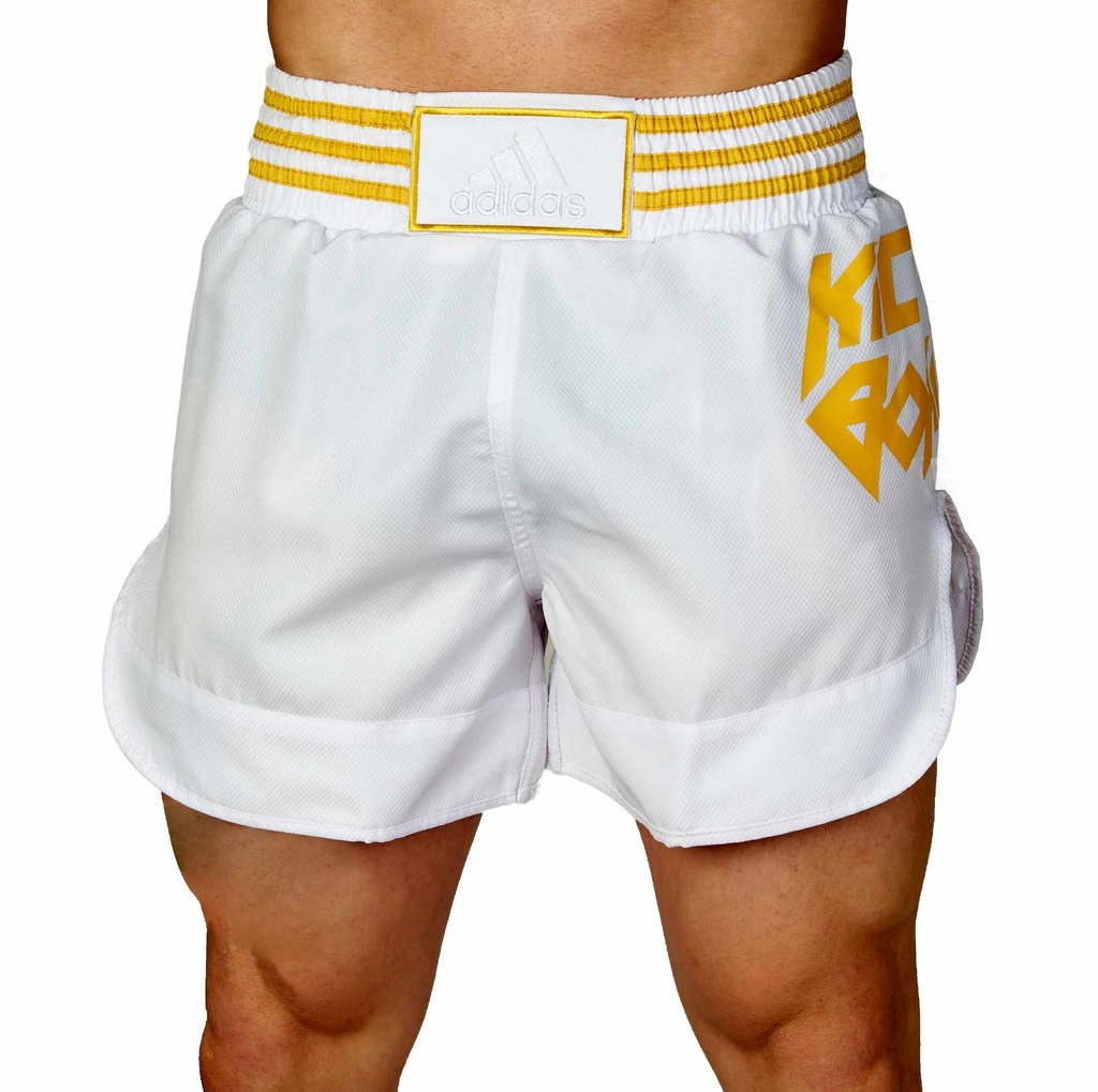 adidas Shorts Kickboxing B02, Weiß-Gold 3