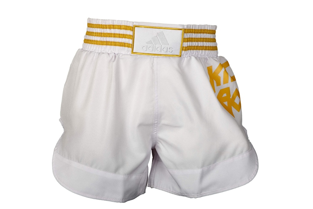 adidas Shorts Kickboxing B02, Weiß-Gold 4
