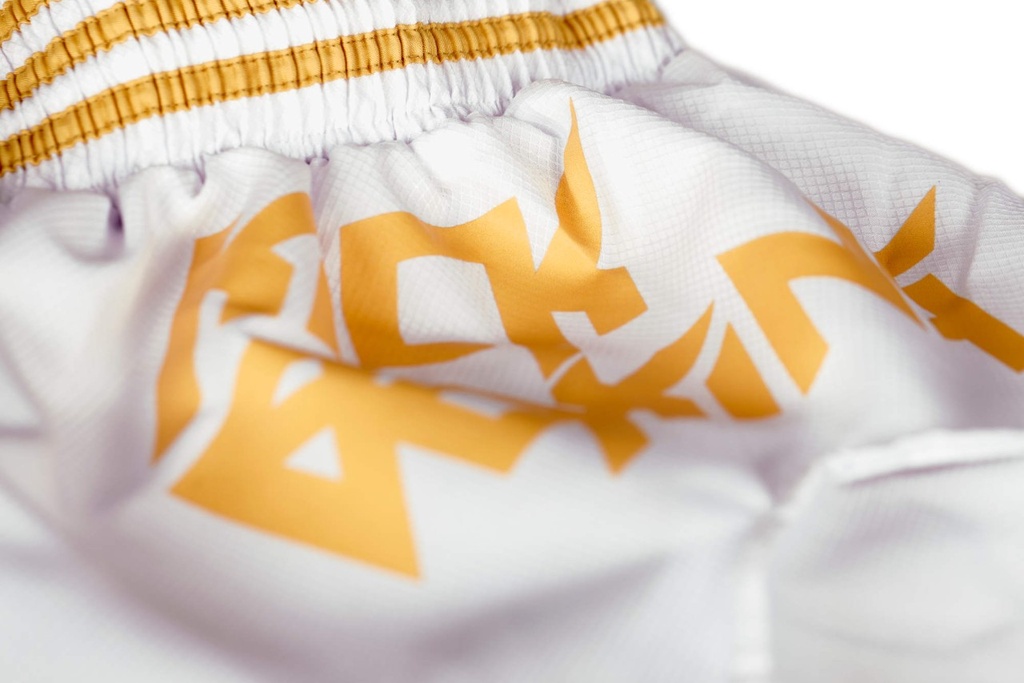 adidas Shorts Kickboxing B02, Weiß-Gold 5