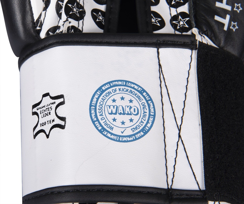 Top Ten Boxhandschuhe WAKO Fight, Schwarz 6