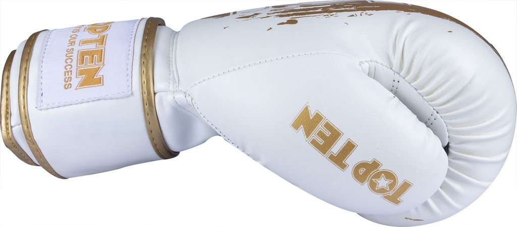 Top Ten Boxhandschuhe Golden Star, Weiß-Gold