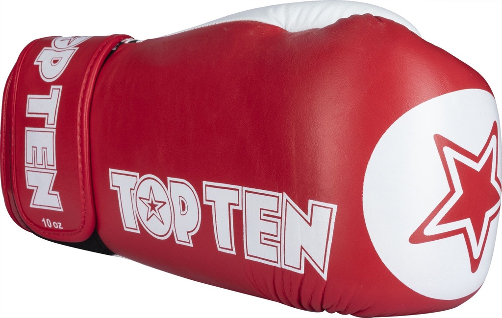 Top Ten Boxhandschuhe Star XLP, Rot-Weiss