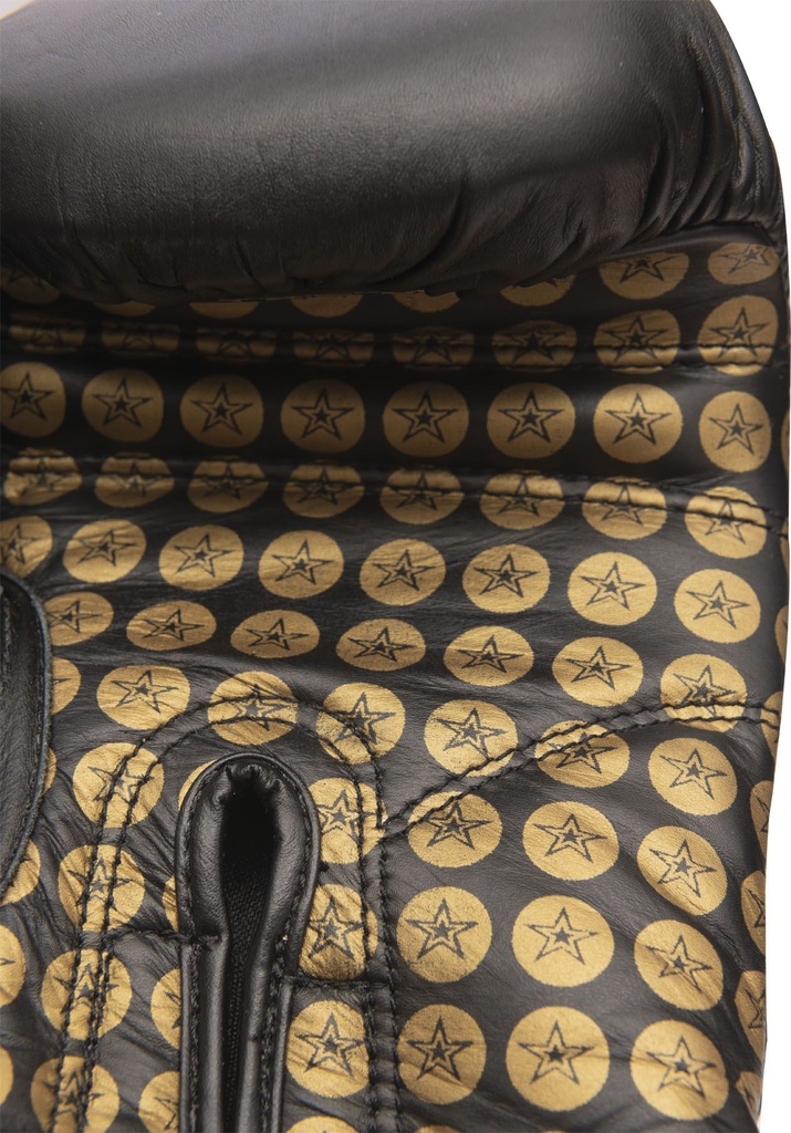Top Ten Boxhandschuhe Wrist Star, Schwarz-Gold