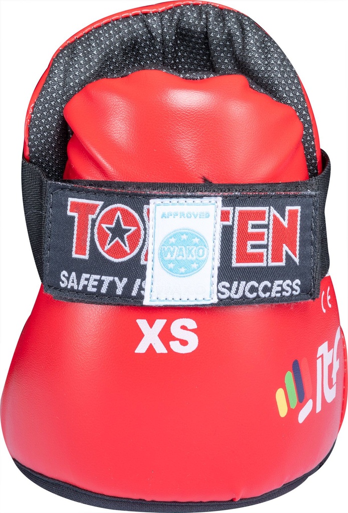 Top Ten Fußschutz WAKO Fight, Rot 4