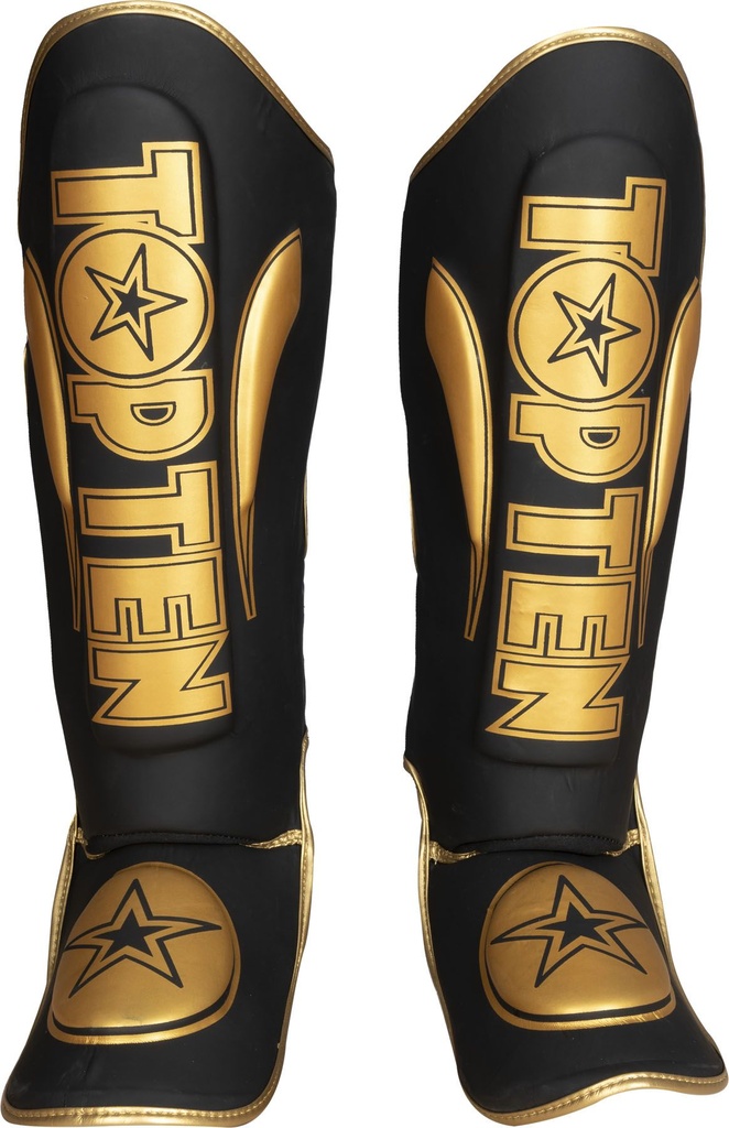 Top Ten Schienbeinschoner Star Light, Schwarz-Gold