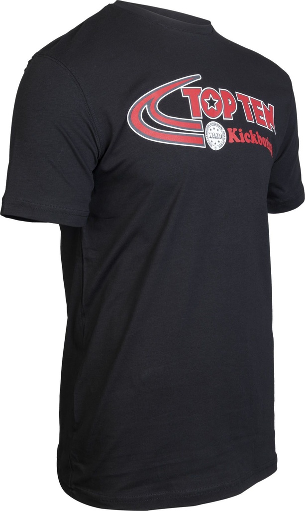Top Ten T-Shirt Kickboxing, Schwarz 2