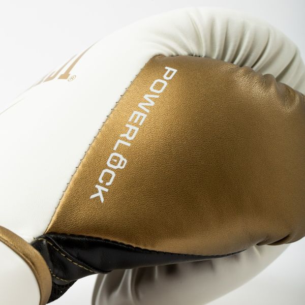 Everlast Boxhandschuhe Powerlock 2R, Weiß-Gold 6