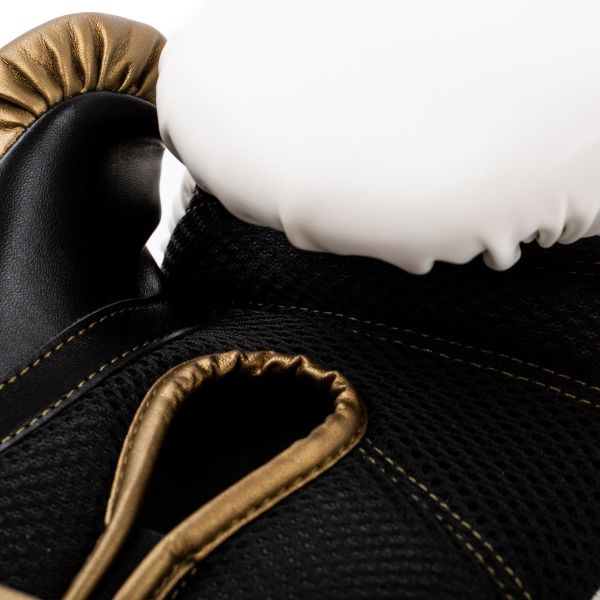 Everlast Boxhandschuhe Powerlock 2R, Weiß-Gold 7