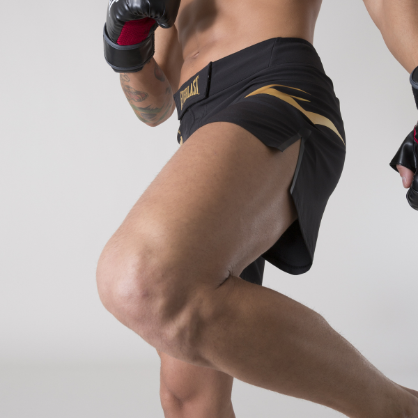 Everlast Fight Shorts, Schwarz-Gold 4