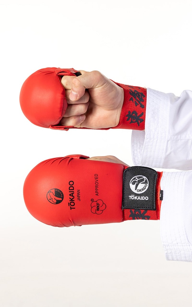 Tokaido Faustschutz Karate Kanji WKF, Rot
