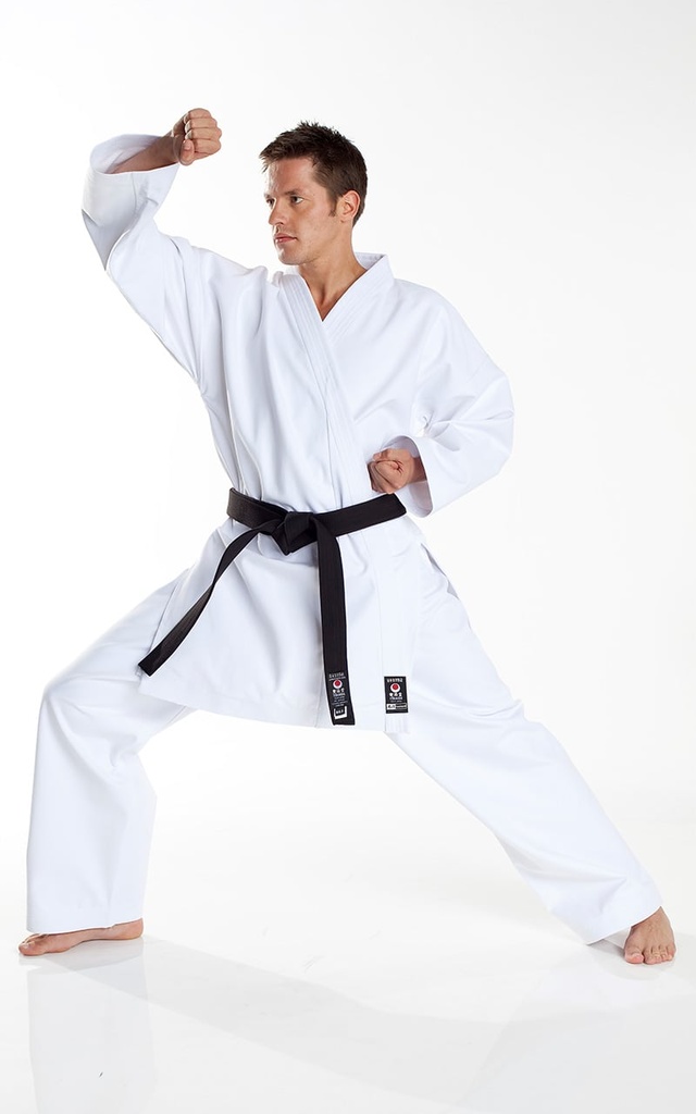 Tokaido Karate Anzug Tsunami Silber 12oz, Weiß