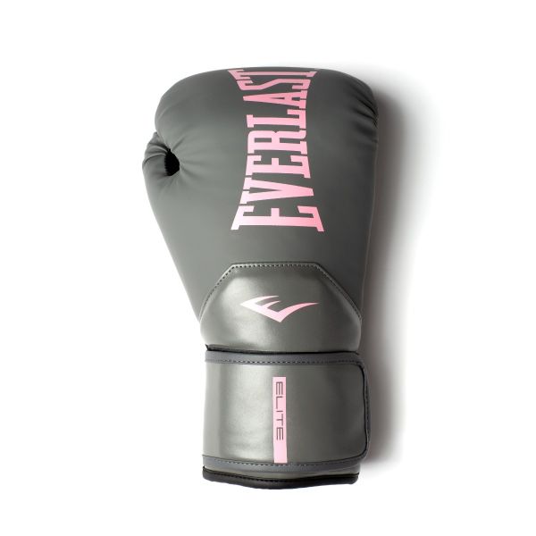 Everlast Boxhandschuhe Elite 2, Grau-Pink 3