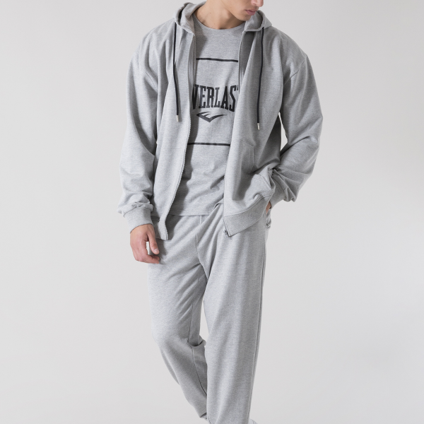 Everlast Hoodie Square Logo Zipped, Grau 3