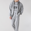 Everlast Hoodie Square Logo Zipped, Grau 3