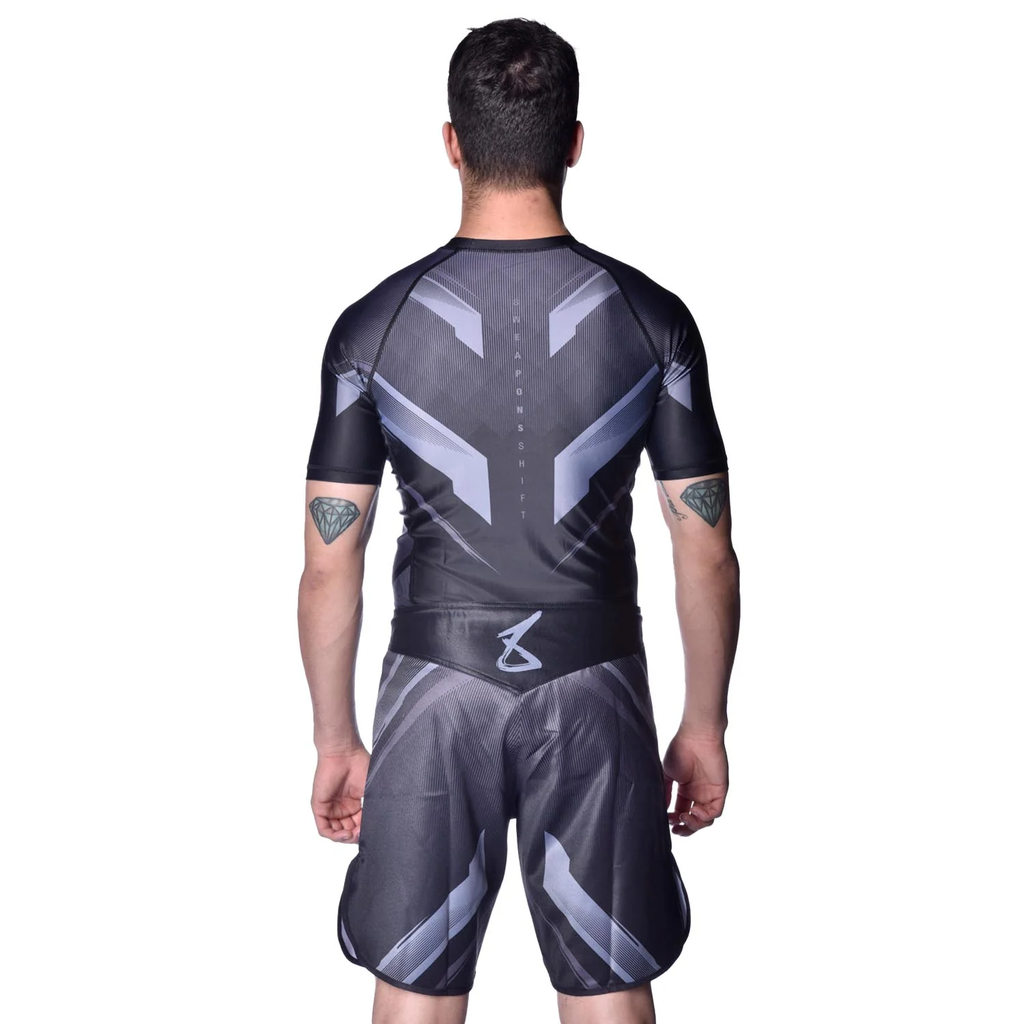 8Weapons Fight Shorts Shift, Schwarz-Matt