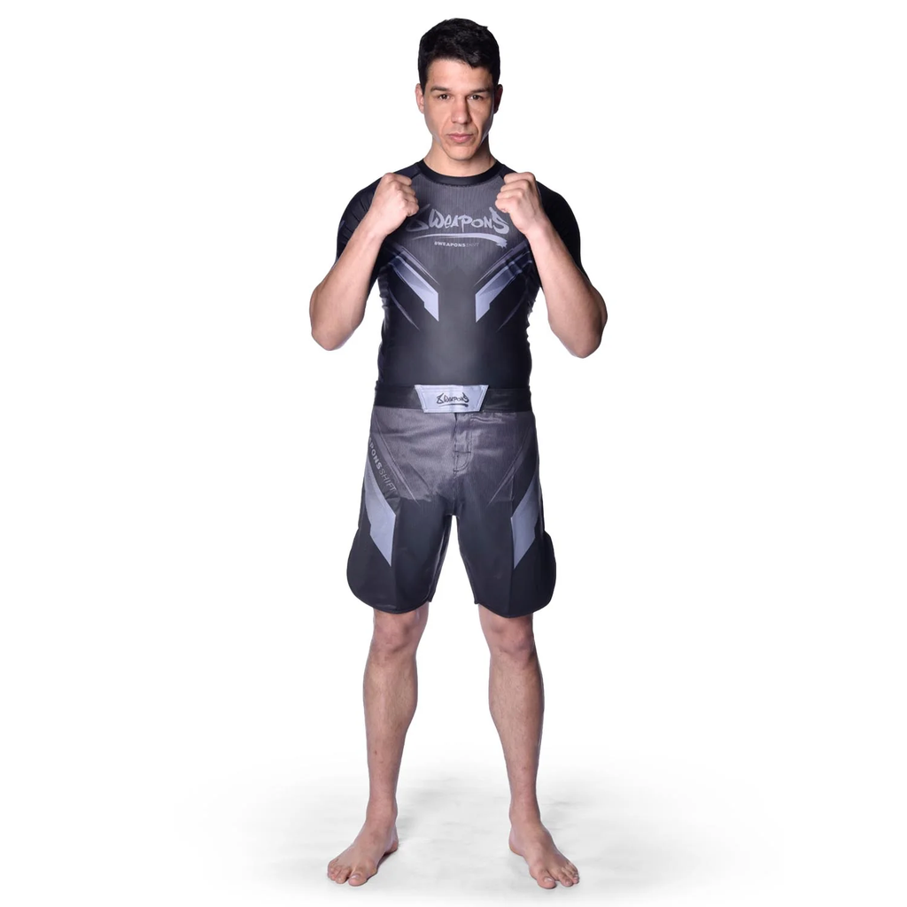 8Weapons Fight Shorts Shift, Schwarz-Matt 9