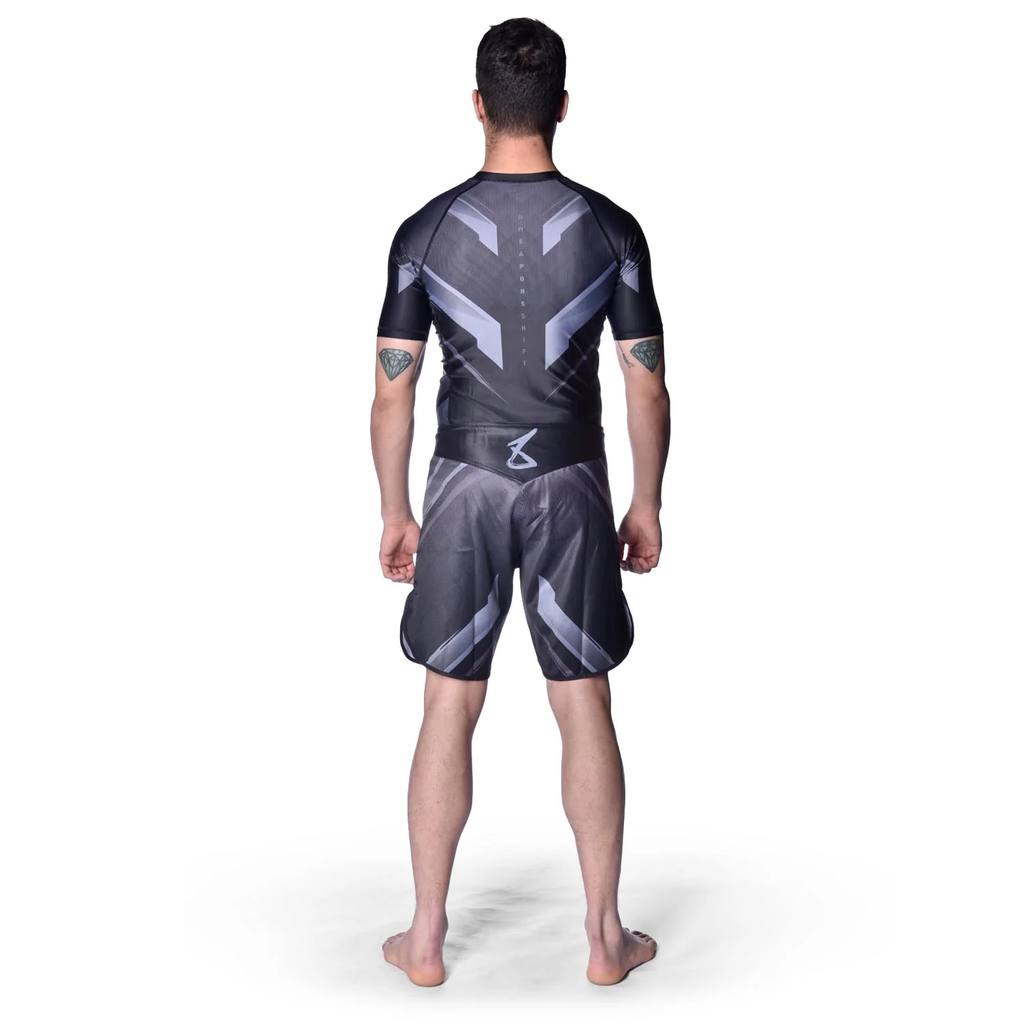 8Weapons Fight Shorts Shift, Schwarz-Matt 10