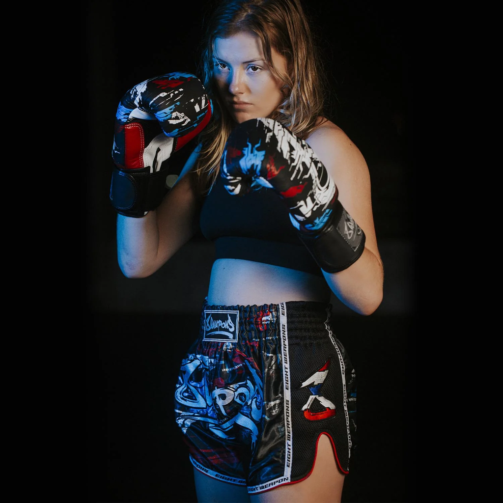 8Weapons Muay Thai Shorts Cut Like A Blade 2.0, Schwarz 8