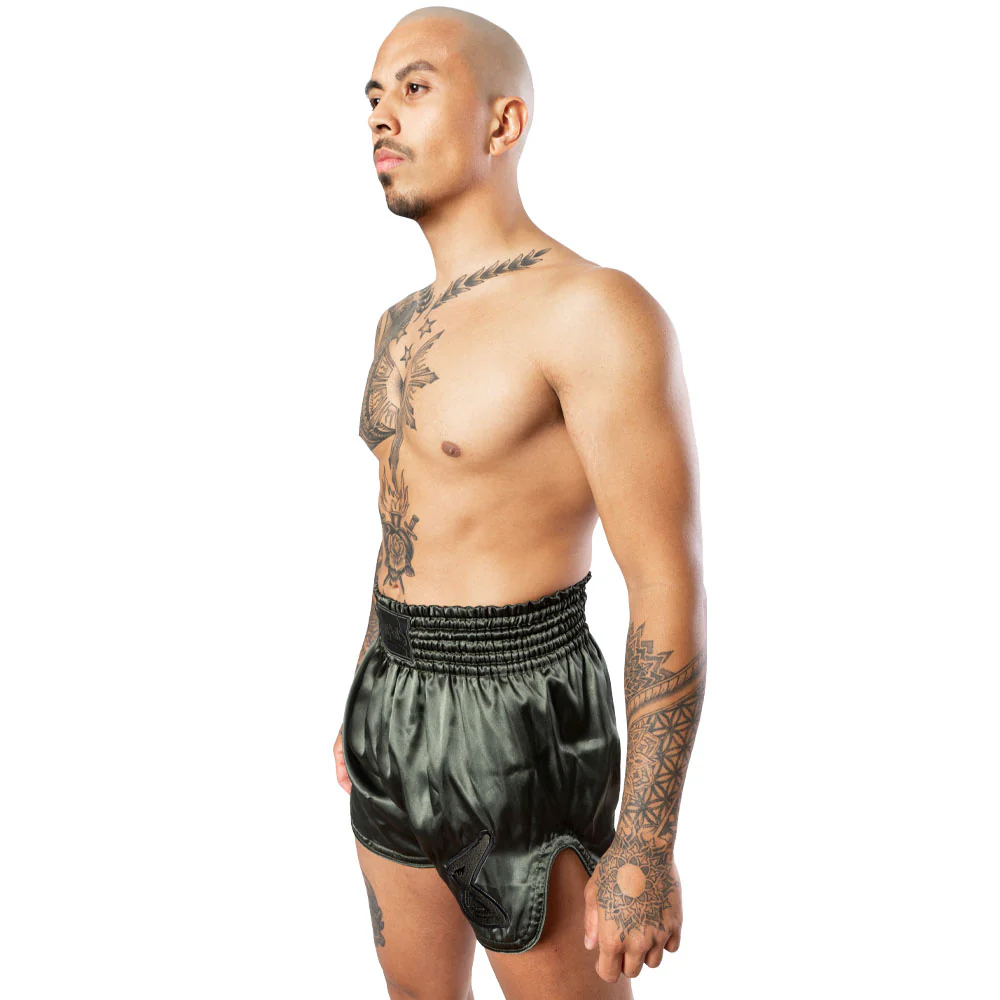 8Weapons Muay Thai Shorts Strike, Olive 5
