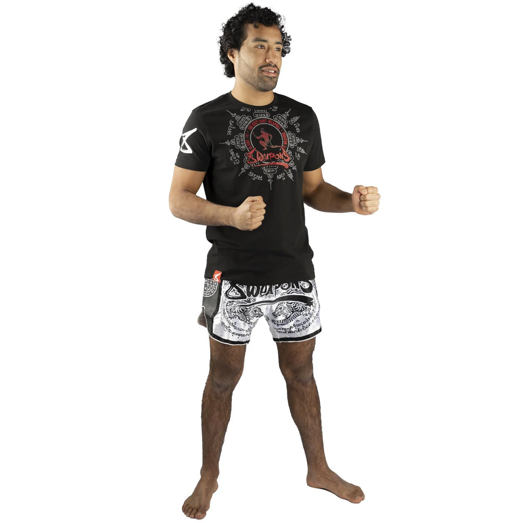 8Weapons Muay Thai T-Shirt Eight Ways Yant, Schwarz 9