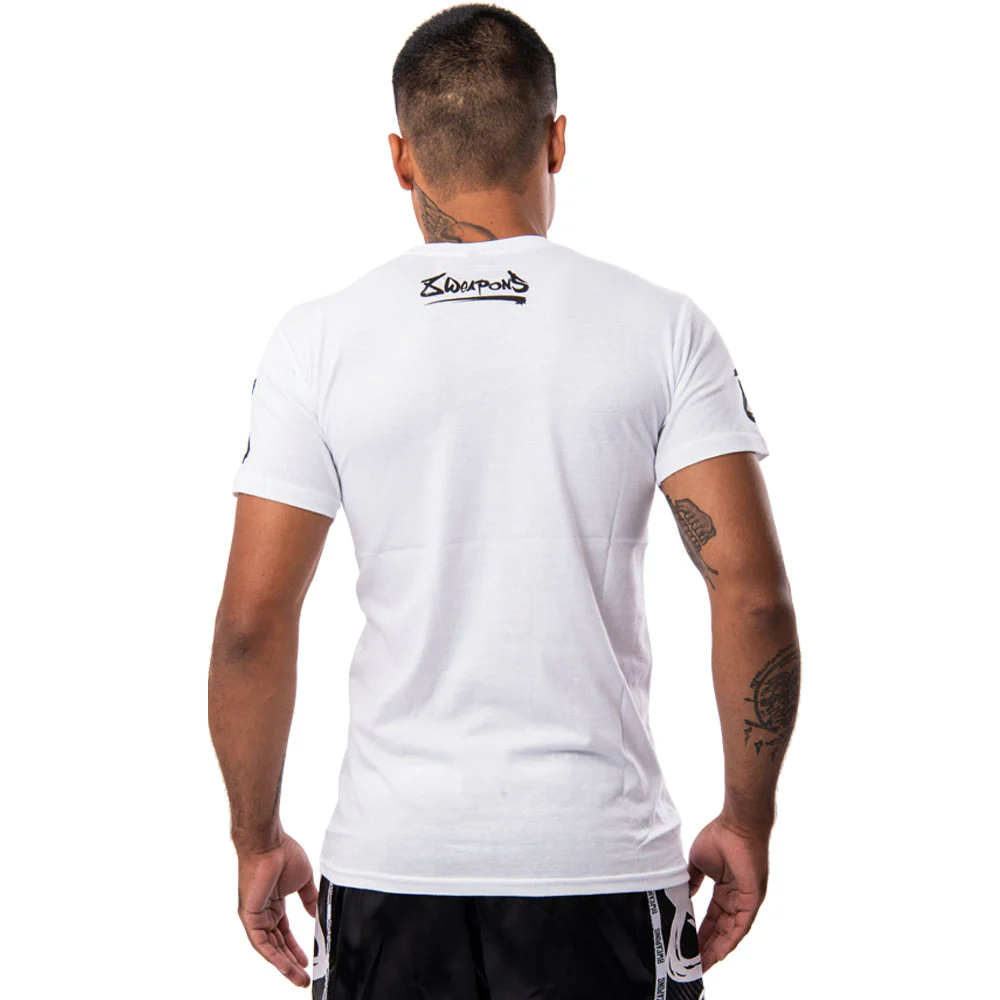 8Weapons T-Shirt Sak Yant Tigers, Weiß