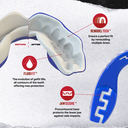 Safejawz Mundschutz Extro Serie Shark, Blau
