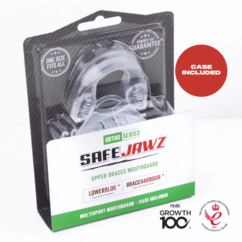 Safejawz Mundschutz für Zahnspangenträger Front Bracket, Transparent 2