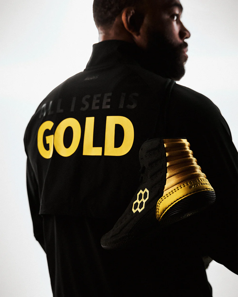 Rudis Ringerschuhe JB Ultra Stealth, Schwarz-Gold