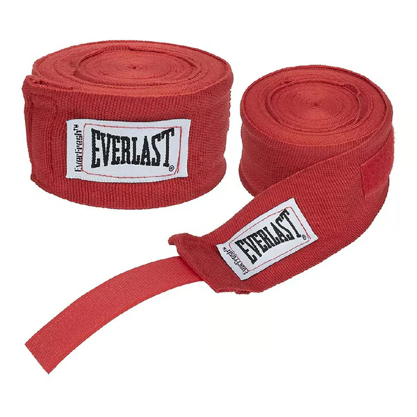 Everlast Boxbandagen 4,5m Halbelastisch, Rot