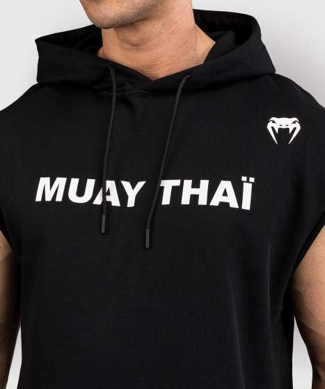 Venum Hoodie Muay Thai VT Ärmellos, Schwarz 4