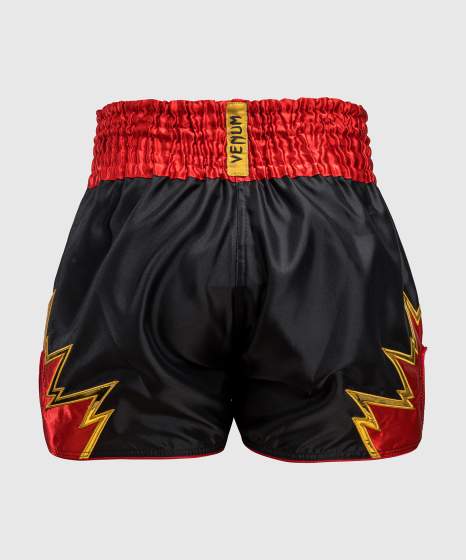 Venum Muay Thai Shorts Inferno, Schwarz-Rot-Gold 3