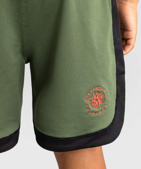 Venum Boxhose Classic Kids, Khaki-Orange 5