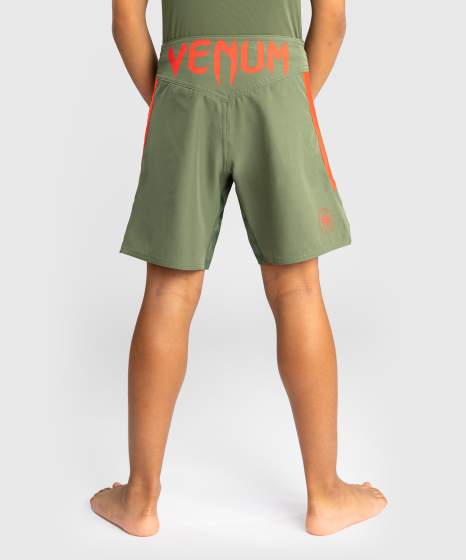 Venum Fight Shorts Light Kids, Khaki-Orange 2