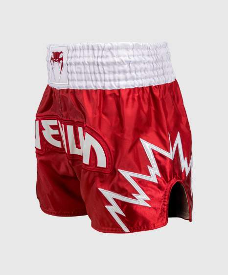 Venum Muay Thai Shorts Inferno, Rot-Weiß 2