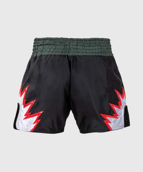 Venum Muay Thai Shorts Inferno, Schwarz-Khaki-Silber 2