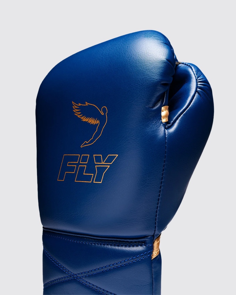 Fly Boxhandschuhe Superlace Pro X 2, Blau-Gold 4