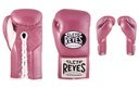 Cleto Reyes Boxhandschuhe Professional Fight mit Schnürung, Pink 2