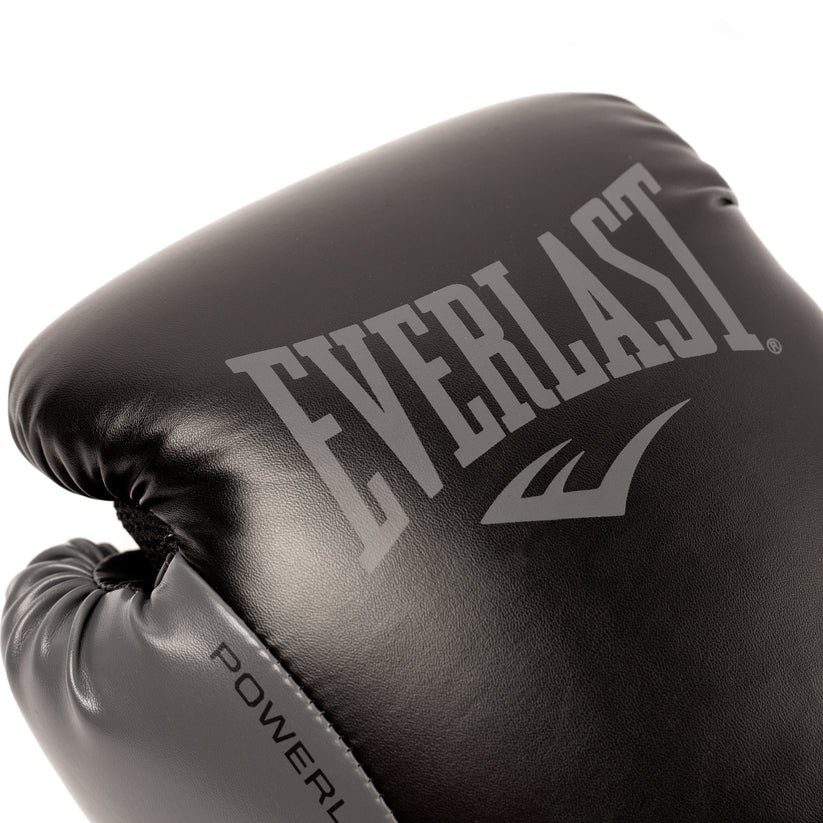 Everlast Boxhandschuhe Powerlock 2R, Schwarz-Grau