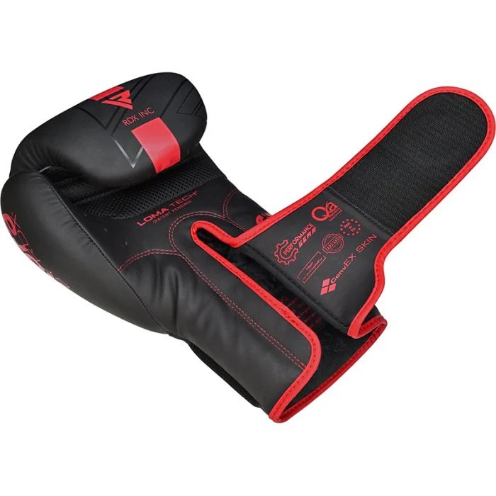 RDX Boxhandschuhe F6 Kara Kids, Schwarz-Rot 2