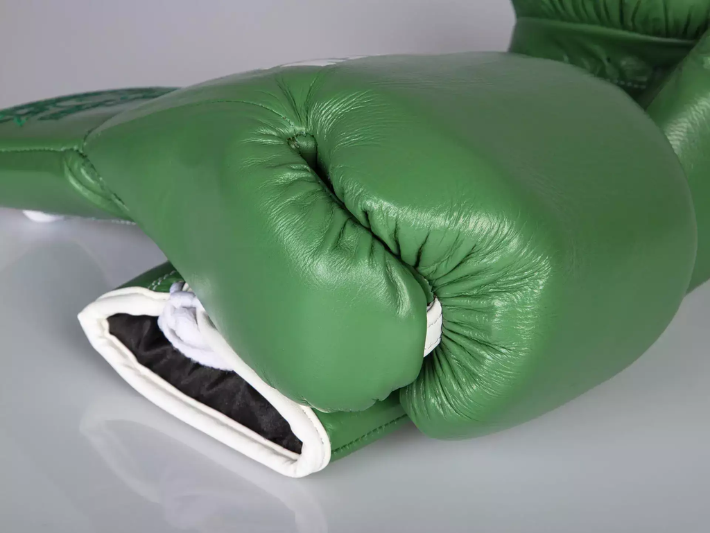 Paffen Sport Boxhandschuhe Pro Classic Fight mit Schnürung, Grün