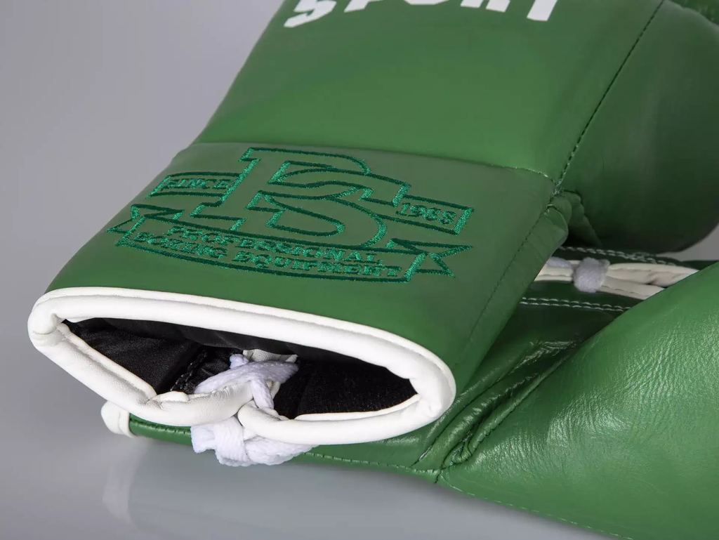 Paffen Sport Boxhandschuhe Pro Classic Fight mit Schnürung, Grün