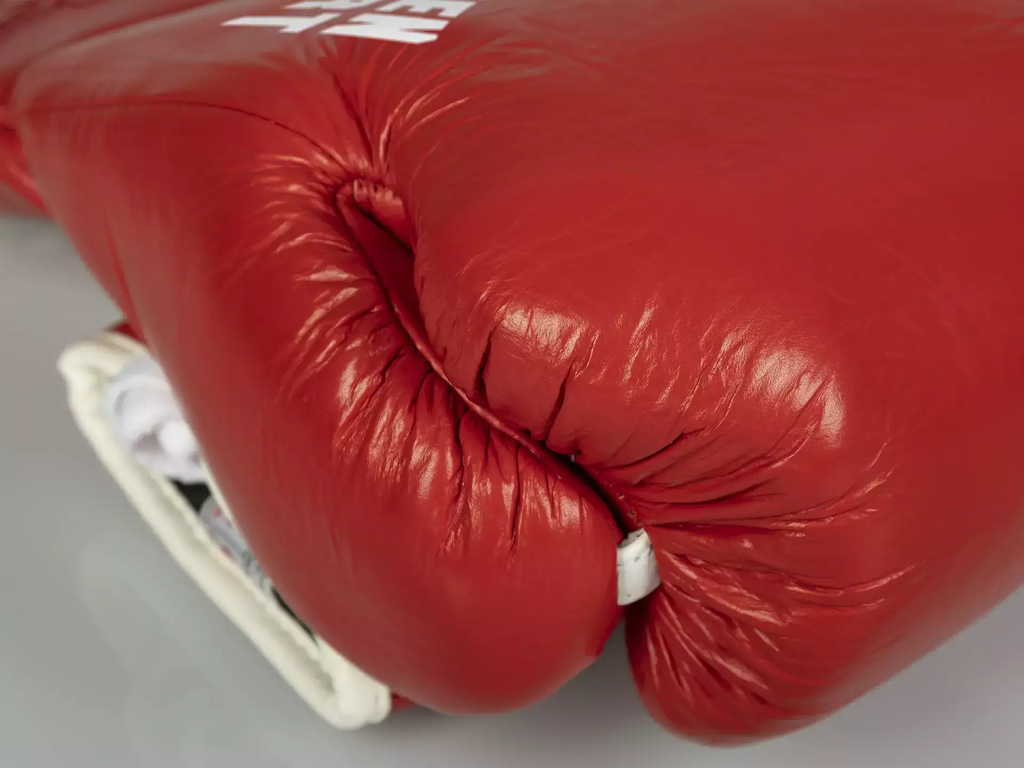 Paffen Sport Boxhandschuhe Pro Classic Fight mit Schnürung, Rot 4