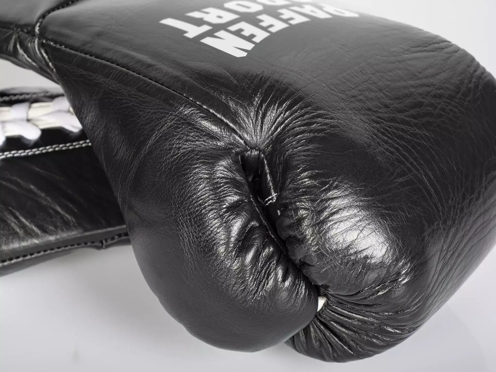 Paffen Sport Boxhandschuhe Pro Classic Fight mit Schnürung, Schwarz 4